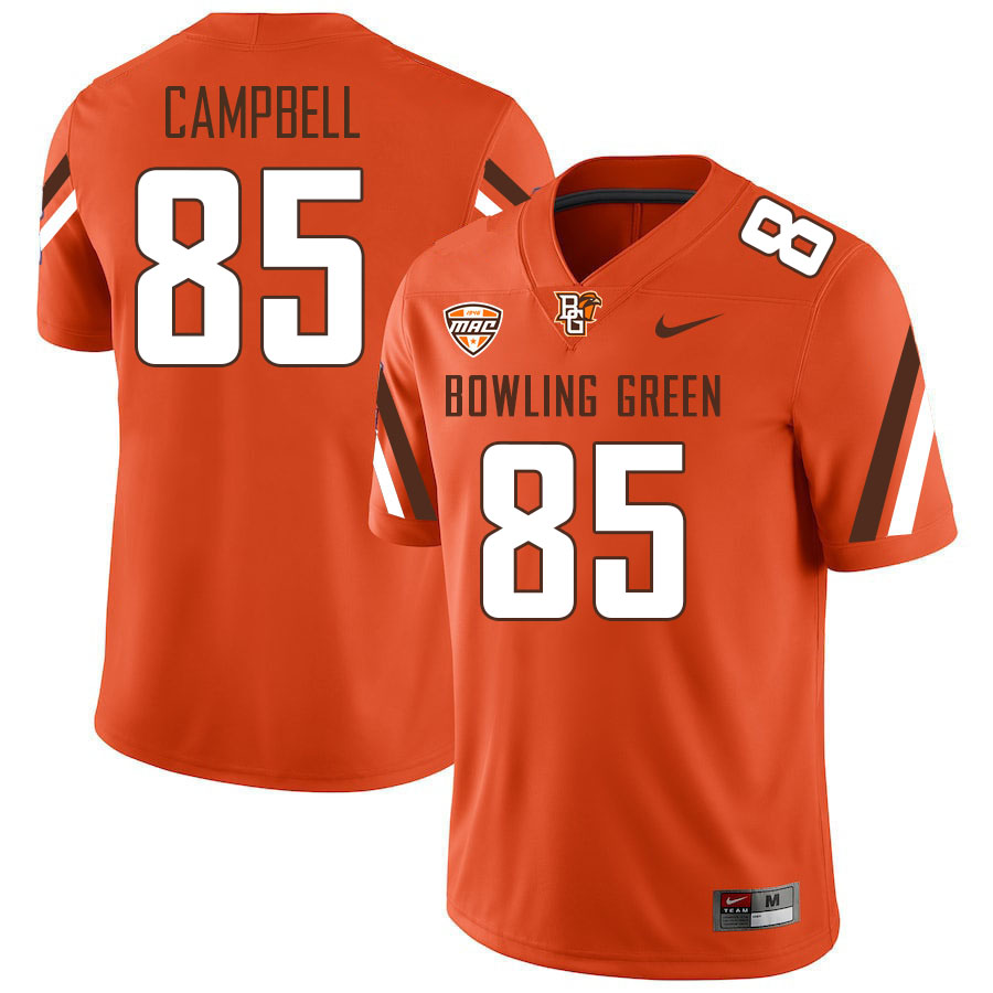 Bowling Green Falcons #85 Caden Campbell College Football Jerseys Stitched-Orange